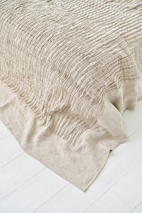 Bed spread Plisse Beige from Bed spreads collection by LinenStudioByGustluka